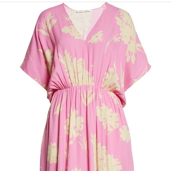 Pink floral Samsoe Samsoe Dress XXS Fits Like M! - Picture 6 of 8